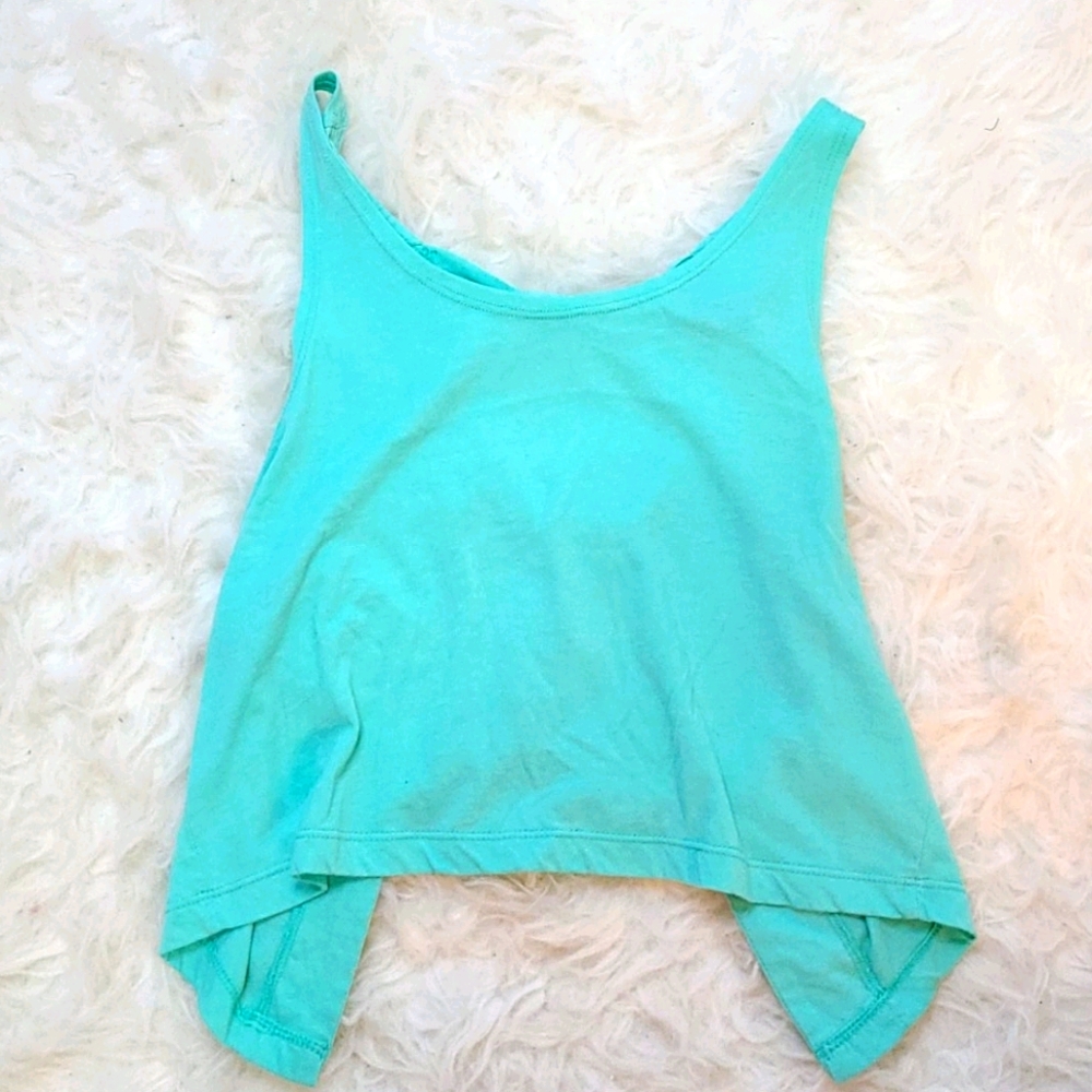 Teal Crop Top